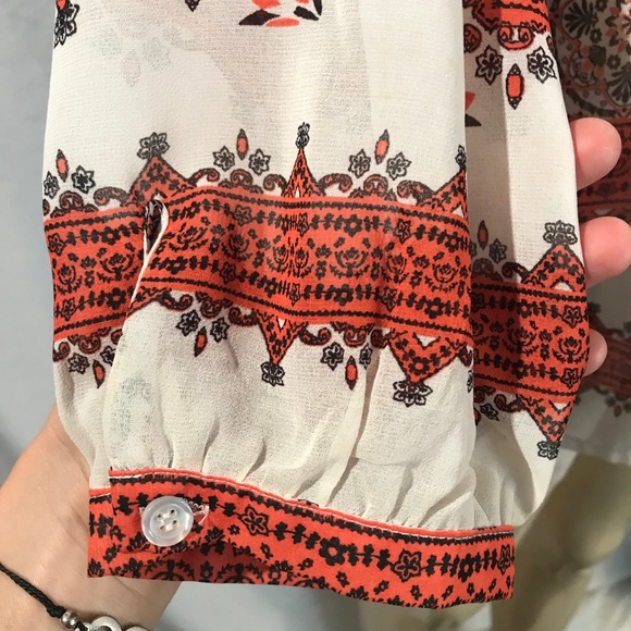 Blue Pepper Orange BLiss Blouse - Picture 7 of 7